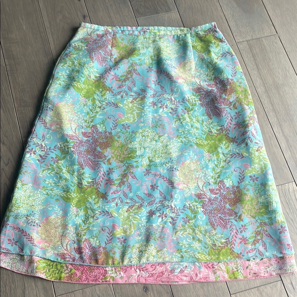 Christopher & Banks Floral A-Line Skirt - Multicolor
